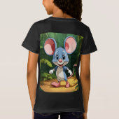 Oerwoud Journey - Cartoon Mouse Baby Fine Jersey T T-shirt (Achterkant)