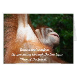 Oerwoud Joy - Orangutan Tribute Wildlife Haiku