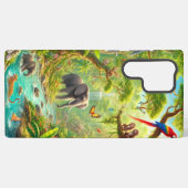 "Oerwoud Joy" Samsung S22 Ultra Hoesje Samsung Galaxy Hoesje (Achterkant horizontaal)