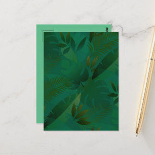 Oerwoud Jungle Exotische Mystieke Tropische Blader Briefkaart