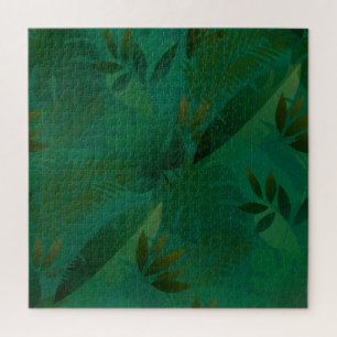 Oerwoud Jungle Exotische Mystieke Tropische Blader Legpuzzel