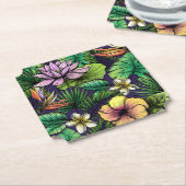 Oerwoud Kartonnen Onderzetters (Gekanteld)