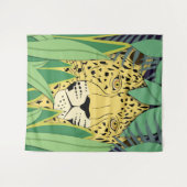 Oerwoud Kat #4 Groot Wandkleed (Voorkant (horizontaal))