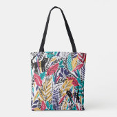 Oerwoud Kat Colorful Design Tote Bag (Achterkant)