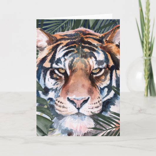Oerwoud kat - tijger kaart (Voorkant)