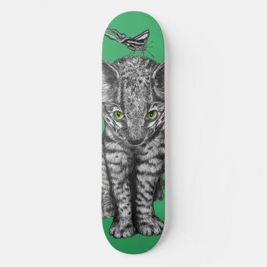 Oerwoud Kat vlinder Persoonlijk Skateboard (Voorkant)