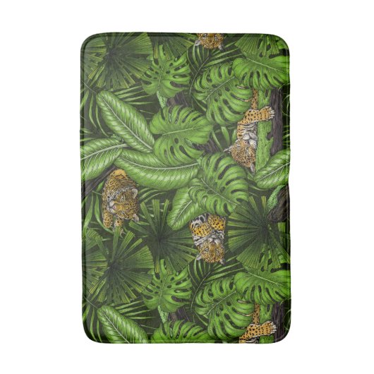 Oerwoud katten badmat (Voorkant Verticaal)