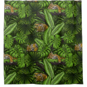 Oerwoud katten douchegordijn (Voorkant)