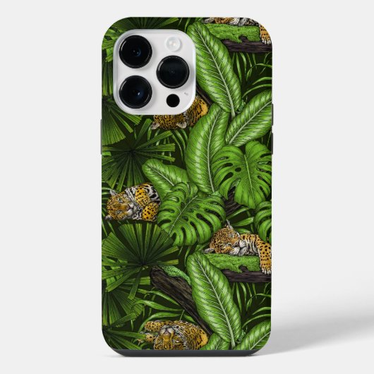 Oerwoud katten iPhone hoesje (Achterkant)