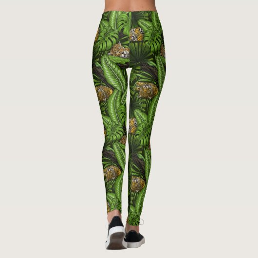 Oerwoud katten leggings (Achterkant)