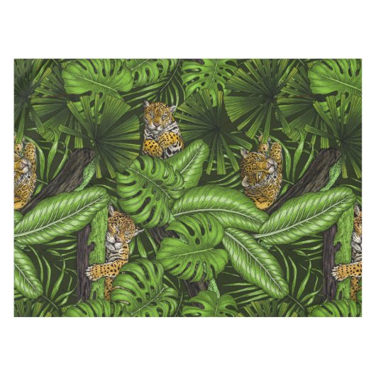 Oerwoud katten tafelkleed (Voorkant (Horizontaal))