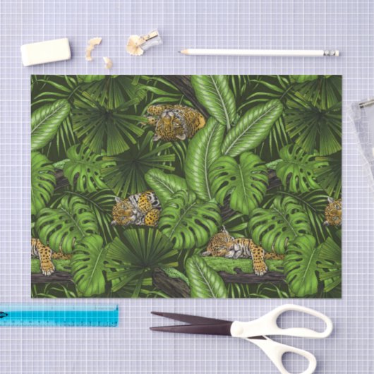 Oerwoud katten tissuepapier (Craft)