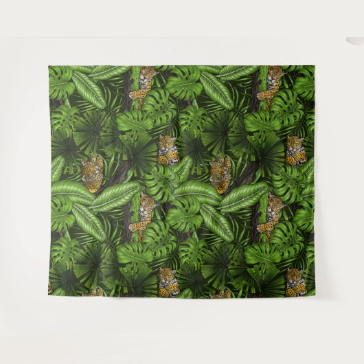 Oerwoud katten wandkleed (Voorkant (horizontaal))