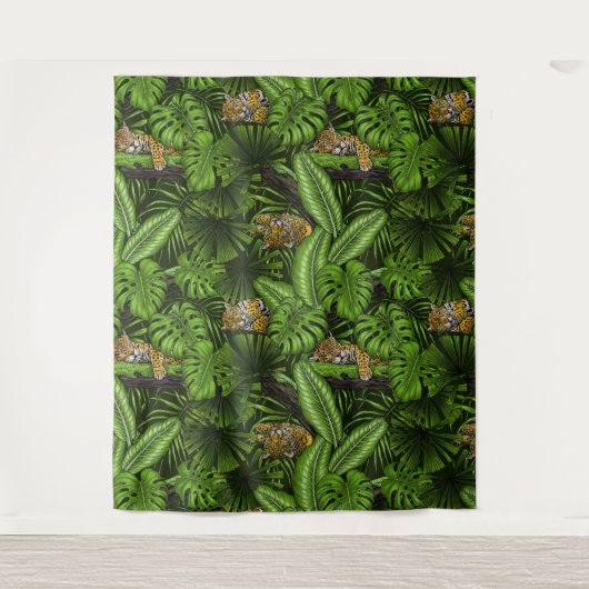 Oerwoud katten wandkleed (Voorkant)