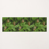 Oerwoud katten yogamat (Achterkant (horizontaal))