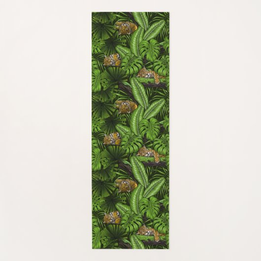 Oerwoud katten yogamat (Voorkant)