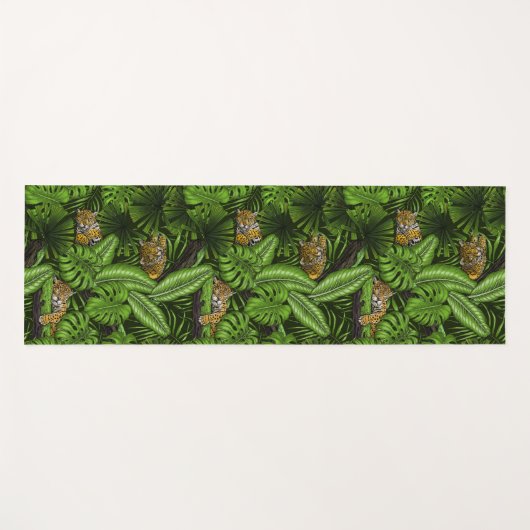 Oerwoud katten yogamat (Voorkant (horizontaal))