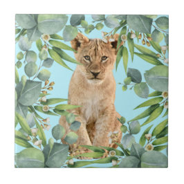 Oerwoud keramische tegel van leeuwervel tegeltje