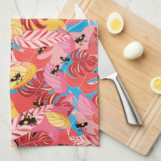 Oerwoud Kikkers Theedoek (Quarter Fold)