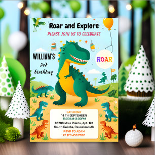 Oerwoud kinder schattige jongens T drie 3 rex 3e v Kaart