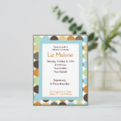 Oerwoud King Lion Dot Baby douche Uitnodigingen (Staand voorkant)