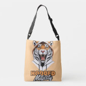 Oerwoud King | Tiger Street Art Design Crossbody Tas (Achterkant)