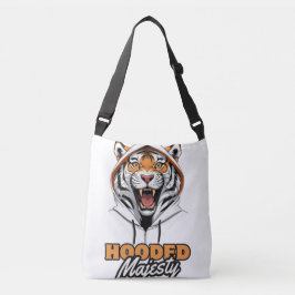 Oerwoud King | Tiger Street Art Design Crossbody Tas