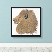 oerwoud koning canvas afdruk (Insitu (Houten vloer))