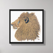 oerwoud koning canvas afdruk (Voorkant)