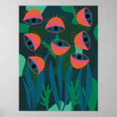 Oerwoud kunstdrukogen planten tropisch groen poste poster (Voorkant)