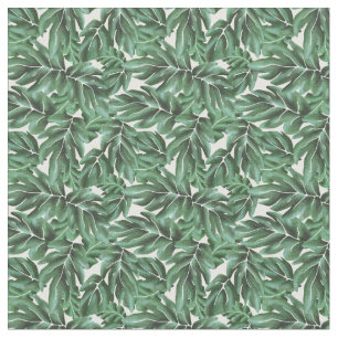 Oerwoud laat Monstera Green Stof