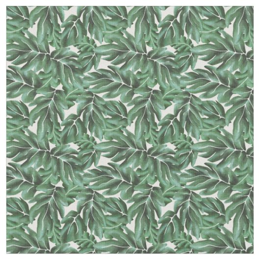 Oerwoud laat Monstera Green Stof (Close Up)
