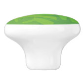 Oerwoud leaf motief keramische knop (Zijkant)