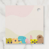 Oerwoud Leafy Theme Monkey Soft Toys baby shower Bedankjes Labels (Achterkant)