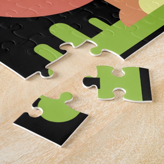 oerwoud leeuwpuzzel legpuzzel (Zijkant)