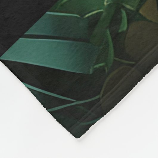 Oerwoud Leopard Persoonlijke naam Fleece Deken (Hoek)