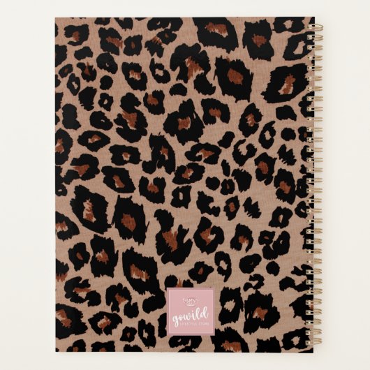 OERWOUD LEOPARD PRINT  12 maanden Planner (Achterkant)