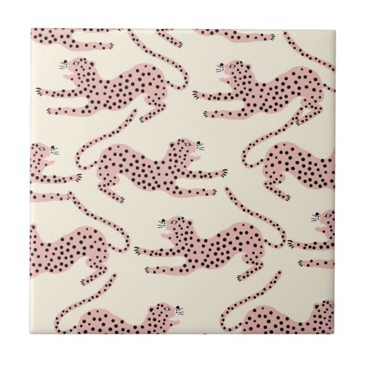 Oerwoud Leopard Tegeltje (Voorkant)