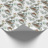 Oerwoud Leopard Waterverf Tropische Scène Cadeaupapier (Hoek)