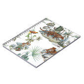 Oerwoud Leopard Waterverf Tropische Scène Notitieboek (Linkerzijde)