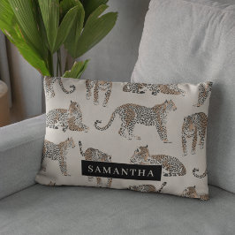 Oerwoud Leopard Wild Animal Pattern Accent Kussen