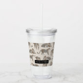 Oerwoud Leopard Wild Animal Pattern Acryl Drinkbeker (Voorkant)