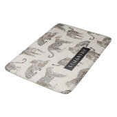 Oerwoud Leopard Wild Animal Pattern Badmat (Gekanteld)