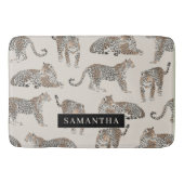 Oerwoud Leopard Wild Animal Pattern Badmat (Voorkant)