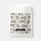 Oerwoud Leopard Wild Animal Pattern Bedankzakje (Voorkant)