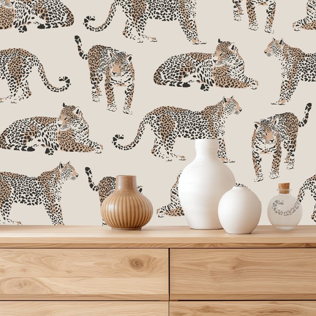 Oerwoud Leopard Wild Animal Pattern Behang (Creator heeft geüpload)