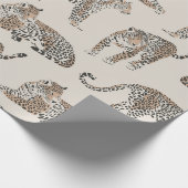 Oerwoud Leopard Wild Animal Pattern Cadeaupapier (Hoek)