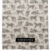 Oerwoud Leopard Wild Animal Pattern Douchegordijn (Voorkant)