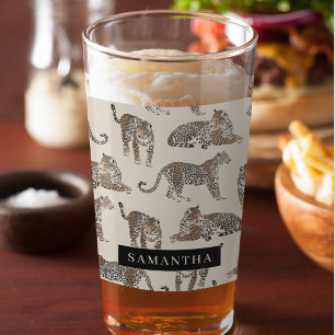 Oerwoud Leopard Wild Animal Pattern Glas
