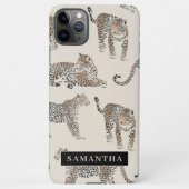 Oerwoud Leopard Wild Animal Pattern iPhone Hoesje (Achterkant)